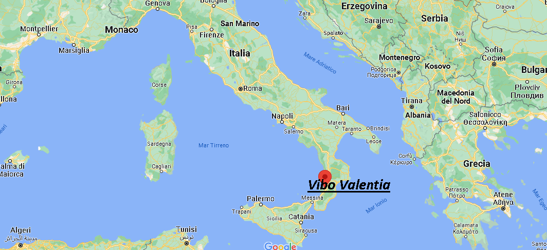 Dove si trova Vibo Valentia Italia