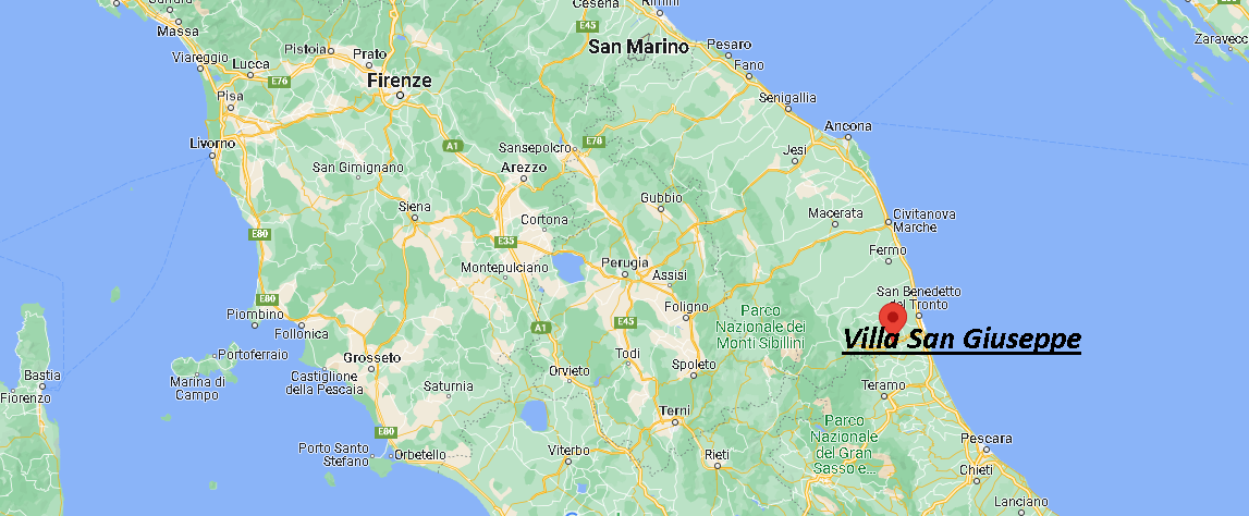 Dove si trova Villa San Giuseppe Italia