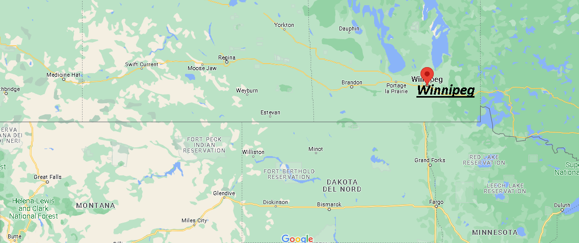 Dove si trova Winnipeg Canada