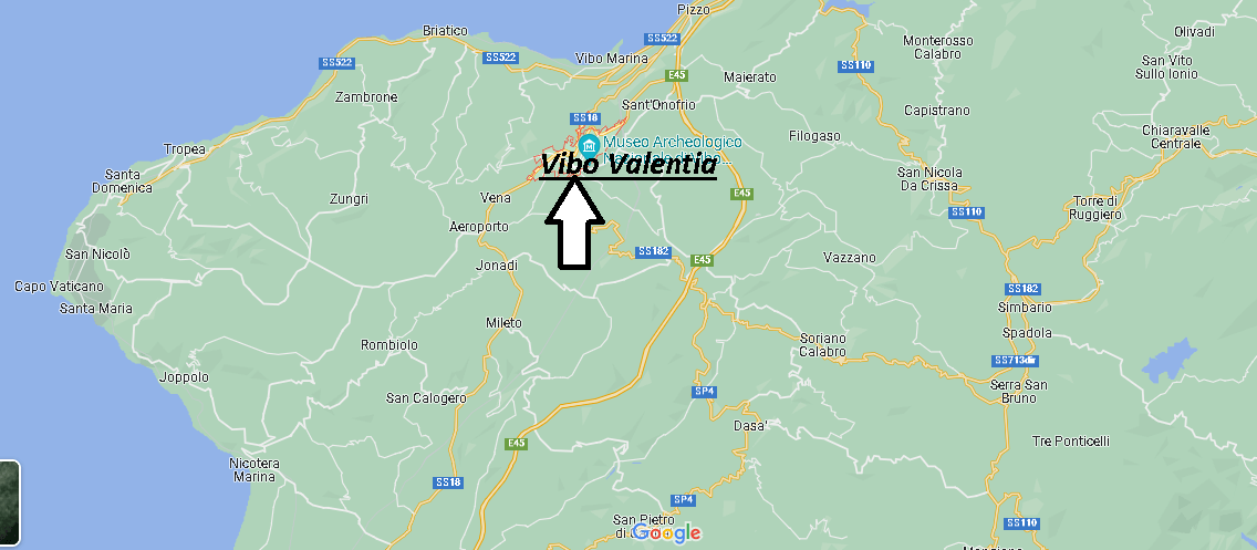 Dove si trova la provincia di Vibo Valentia