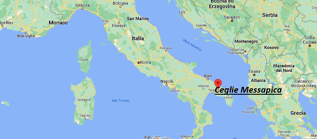 Dove si trova Ceglie Messapica Italia