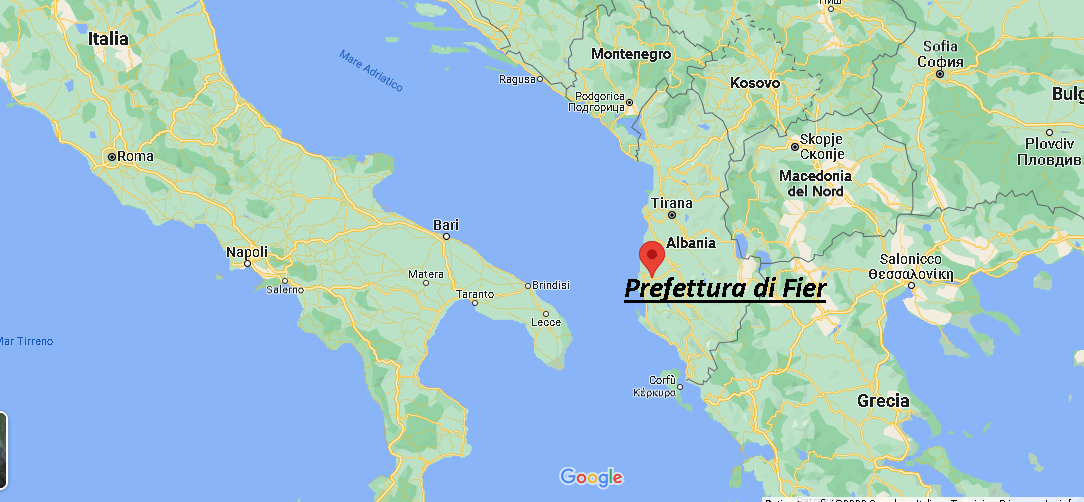 Dove si trova Prefettura di Fier Albania