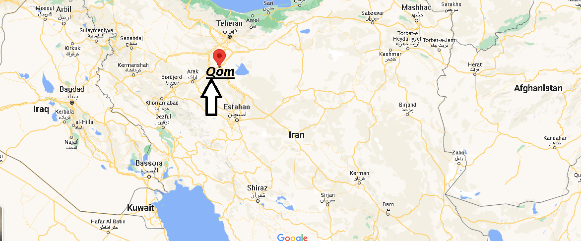 Dove si trova Qom Iran