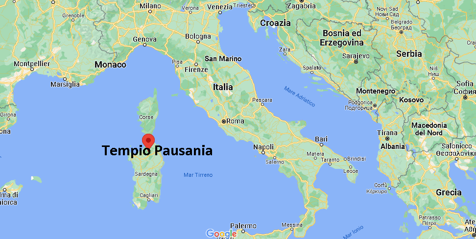 Dove si trova Tempio Pausania