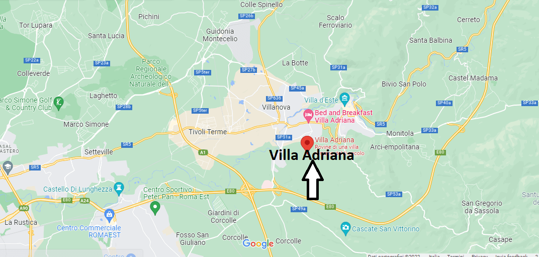 In quale regione si trova Villa Adriana