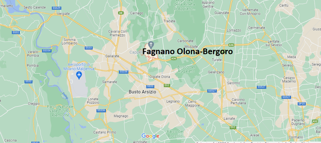 Mappa Fagnano Olona-Bergoro