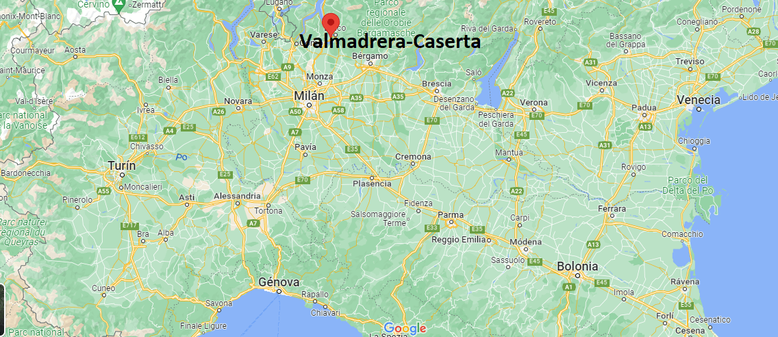 Dove si trova Valmadrera-Caserta