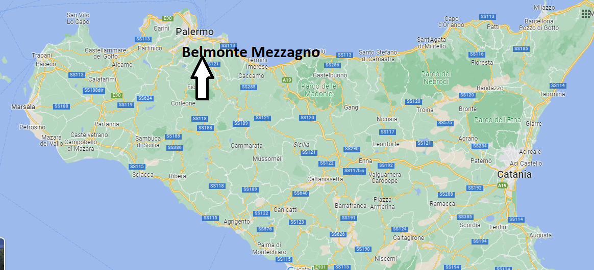 Dove si trova Belmonte Mezzagno