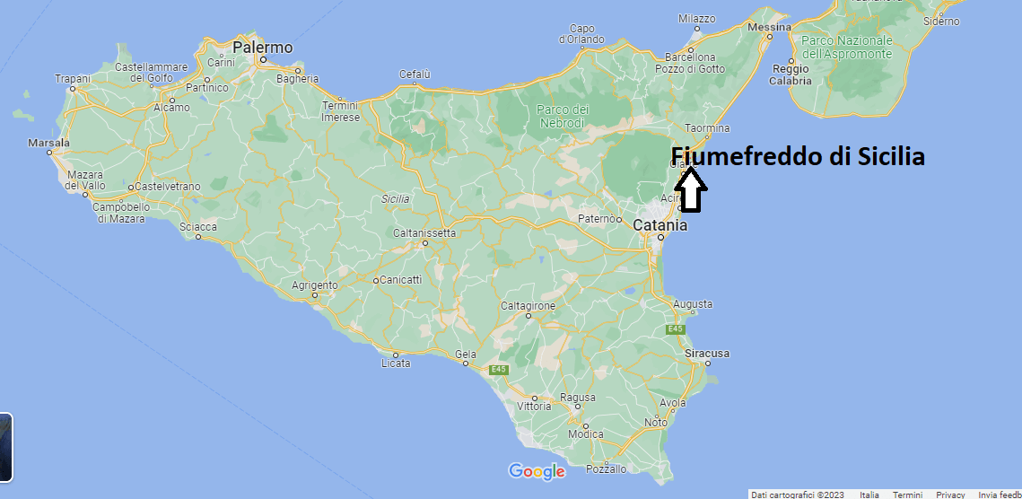 Dove si trova Fiumefreddo di Sicilia