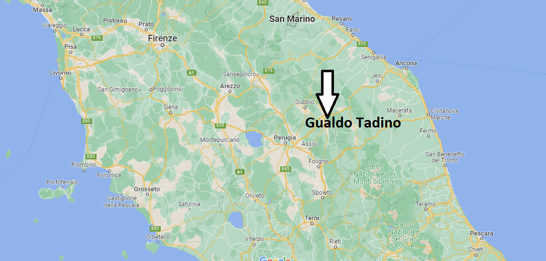 Dove si trova Gualdo Tadino