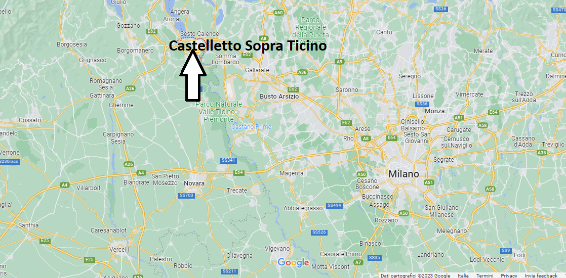 Dove si trova Castelletto Sopra Ticino