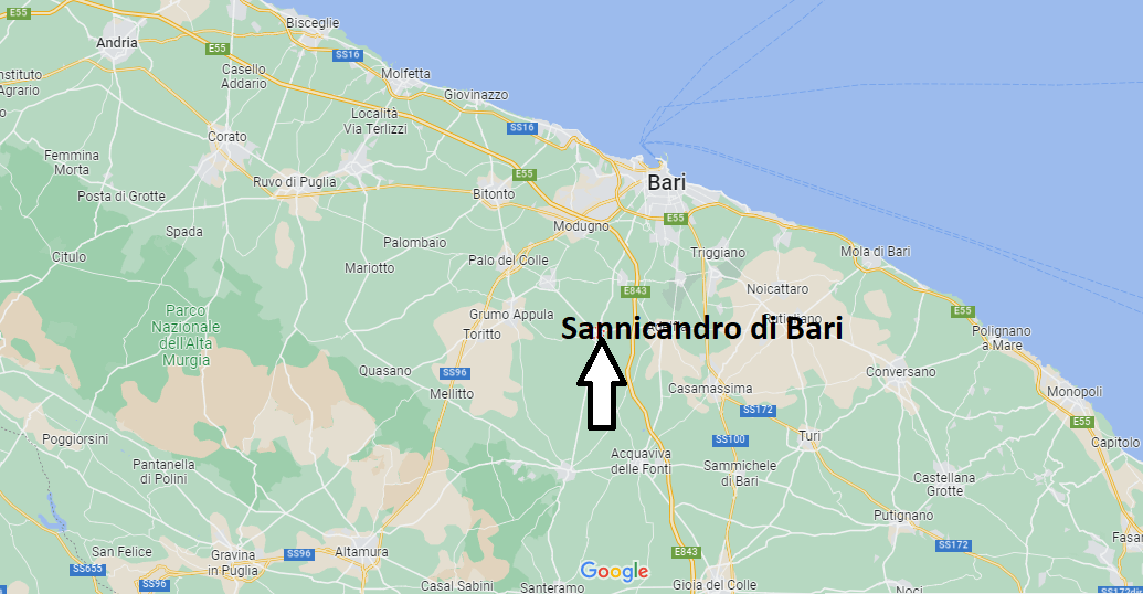 Dove si trova Sannicandro di Bari