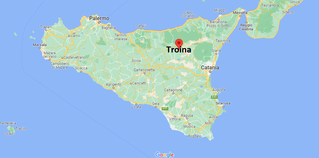 Dove si trova Troina Draginai Italia