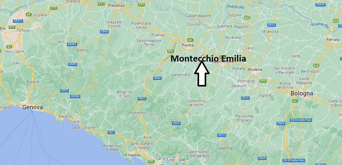 Dove si trova Montecchio Emilia