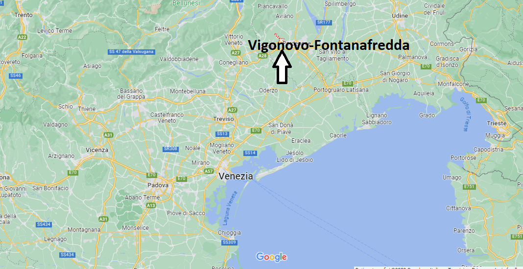 Dove si trova Vigonovo-Fontanafredda