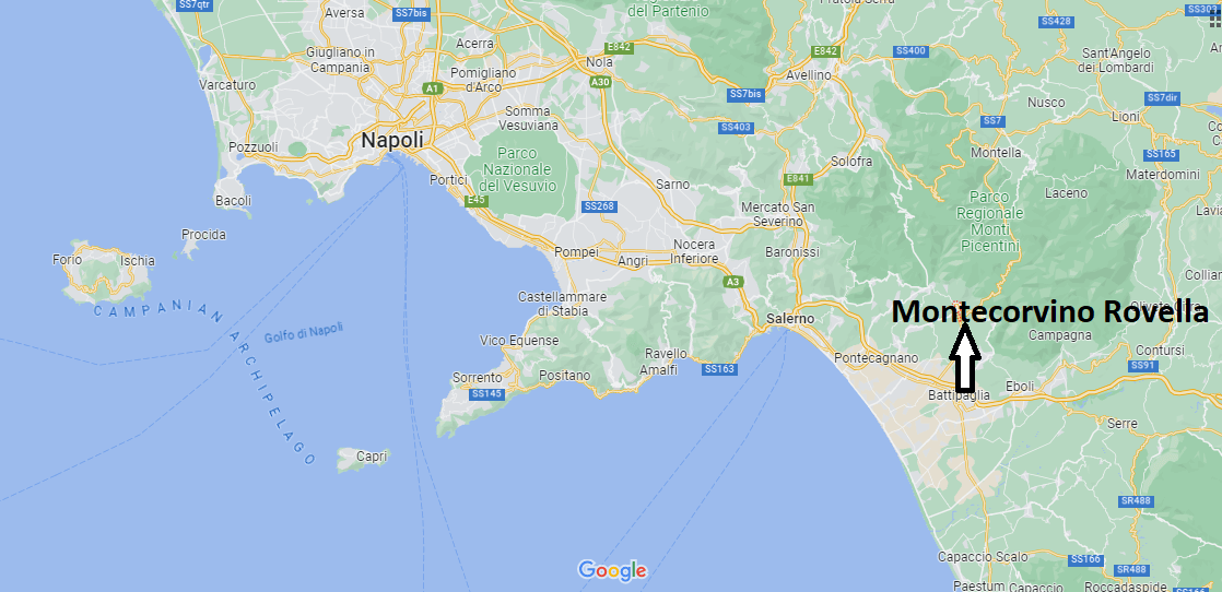 Dove si trova Montecorvino Rovella