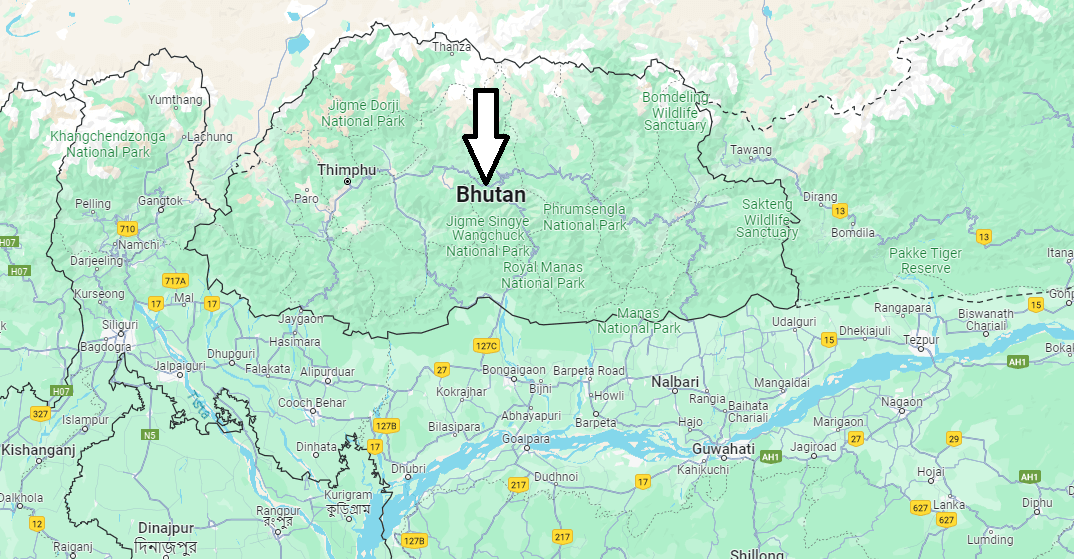 Dove si trova lo stato del Bhutan