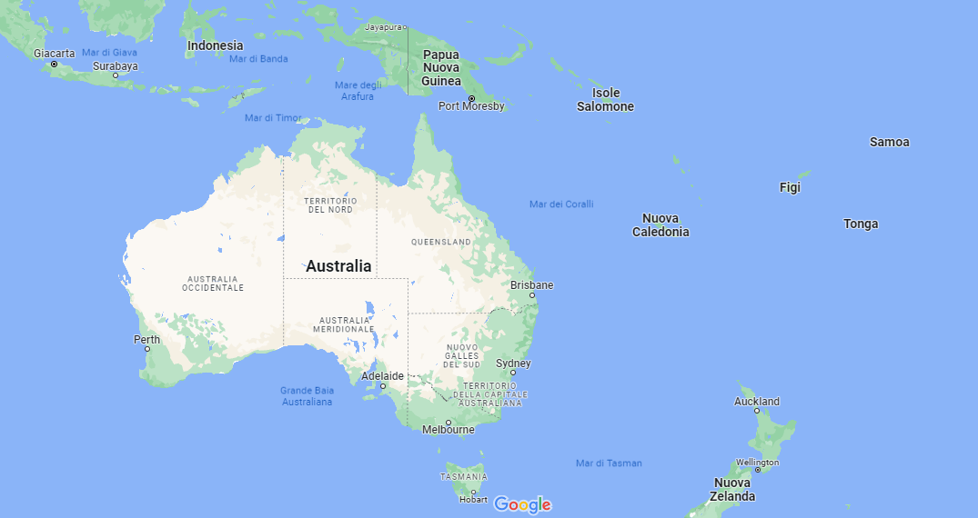 In che parte del mondo si trova l'Australia
