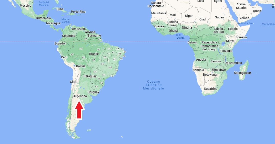 In quale parte dell'america si trova l'Argentina?