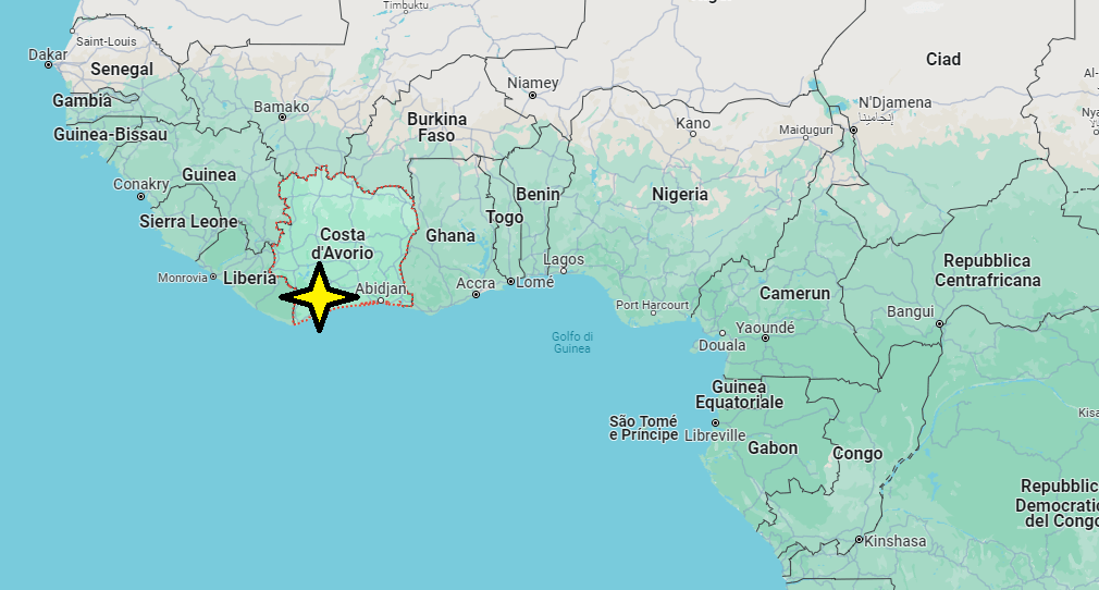 In che continente si trova la Costa d'Avorio?
