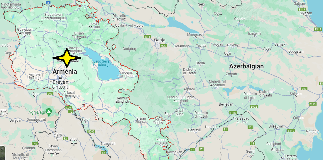 In che parte dell'asia si trova l'Armenia