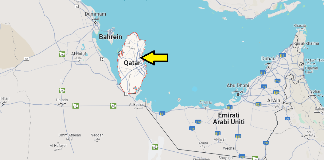 Dove si trova lo Stato del Qatar