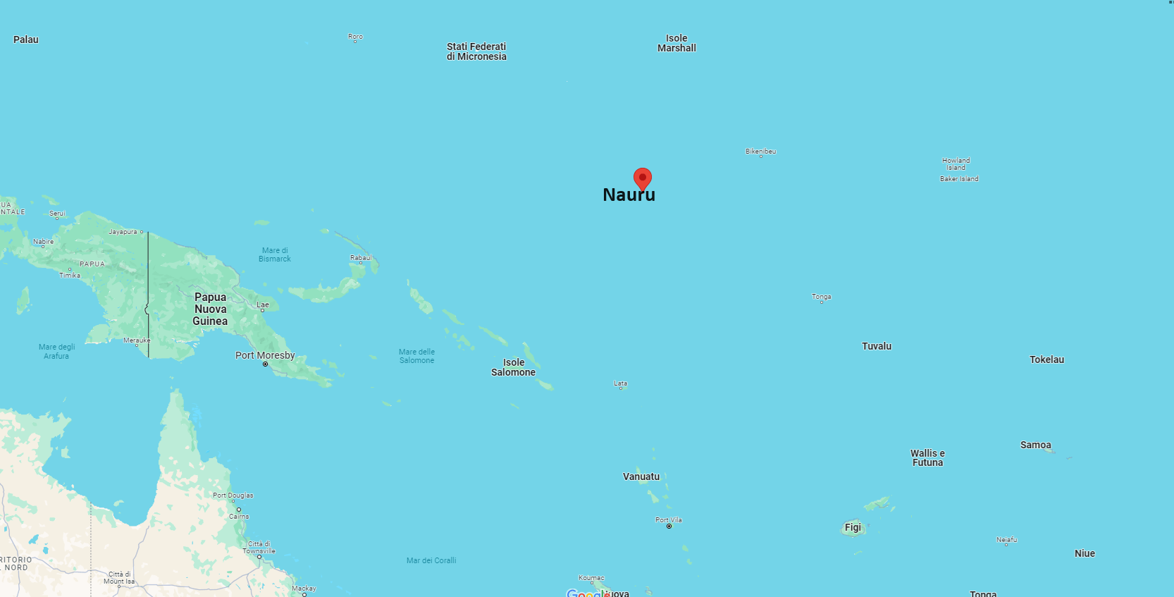 Dove si trova il Paese Nauru