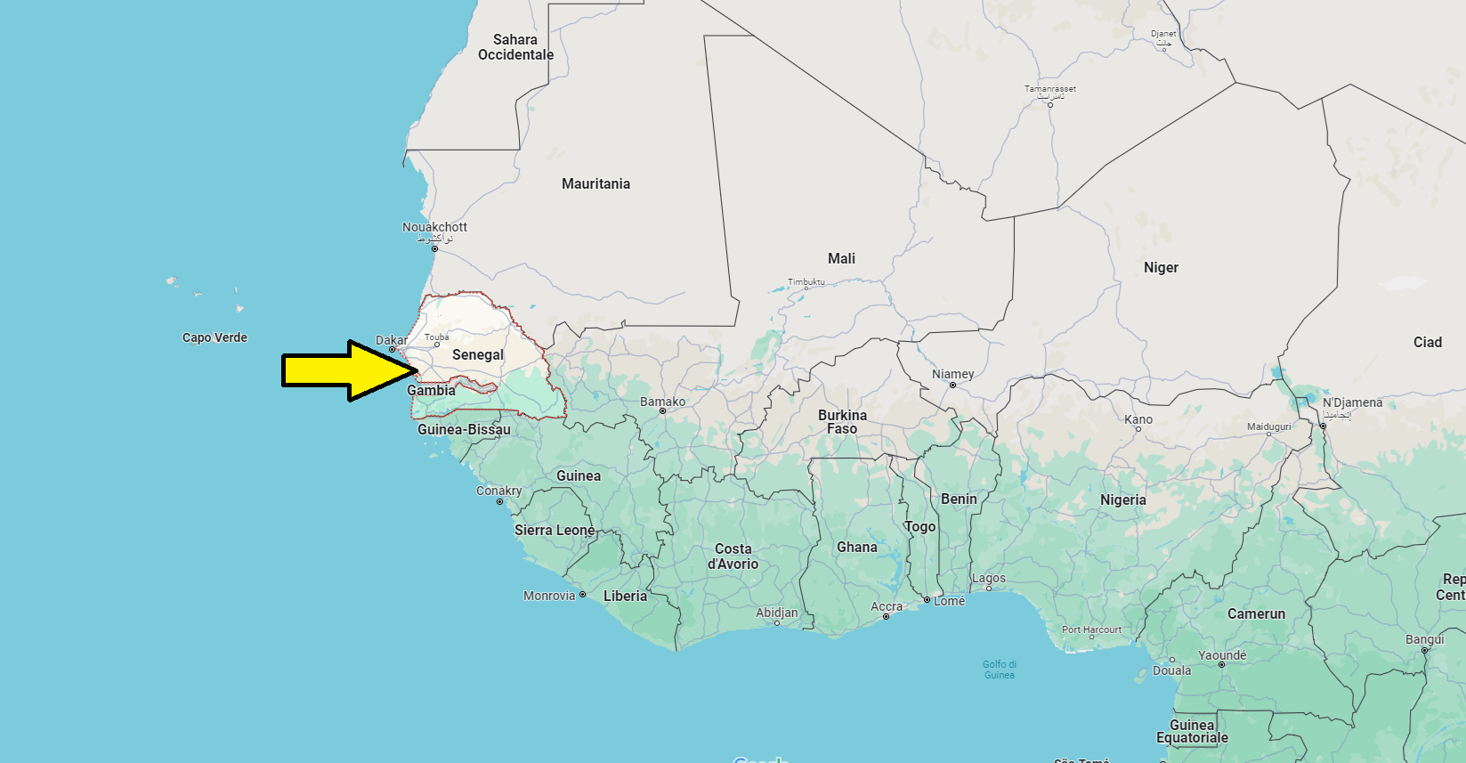 In che continente si trova il Senegal