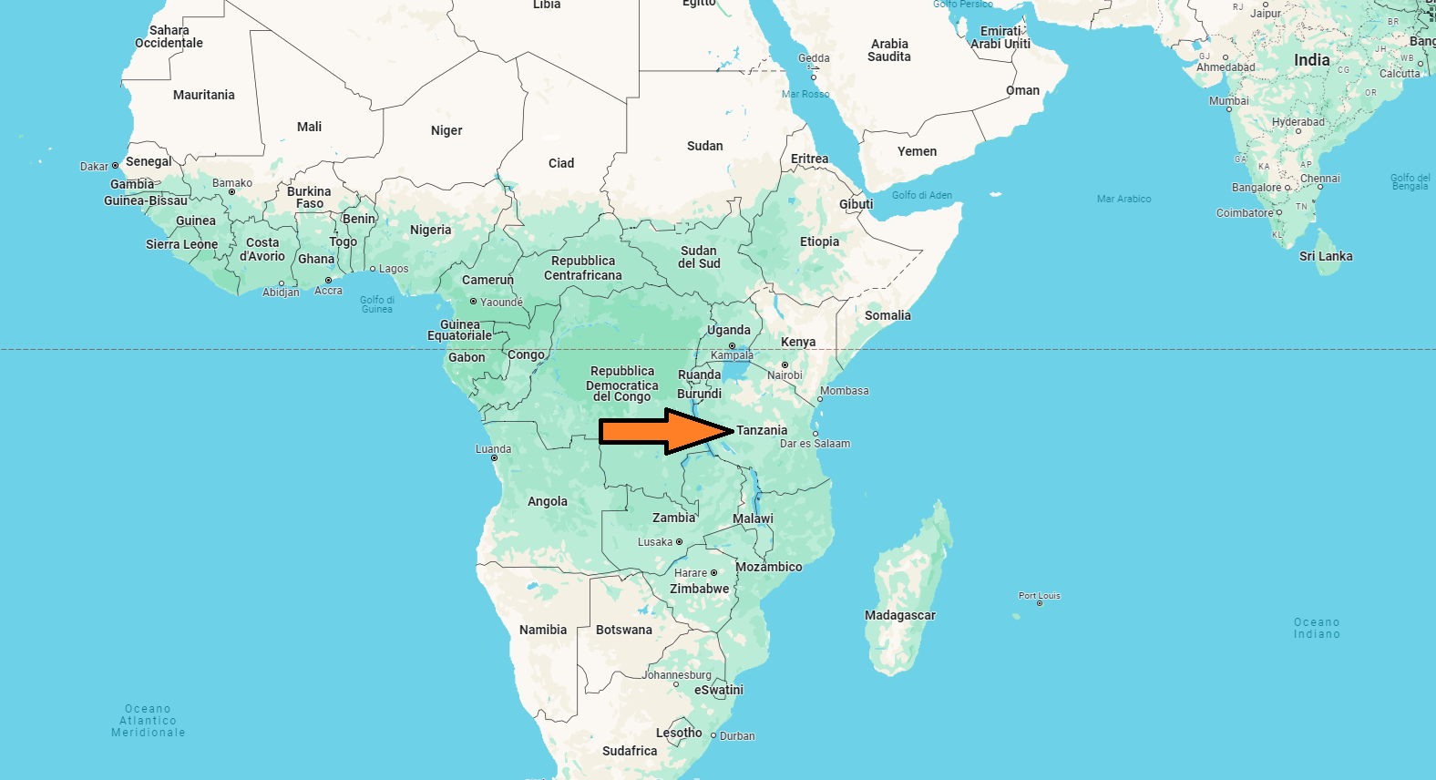 In quale continente si trova la Tanzania