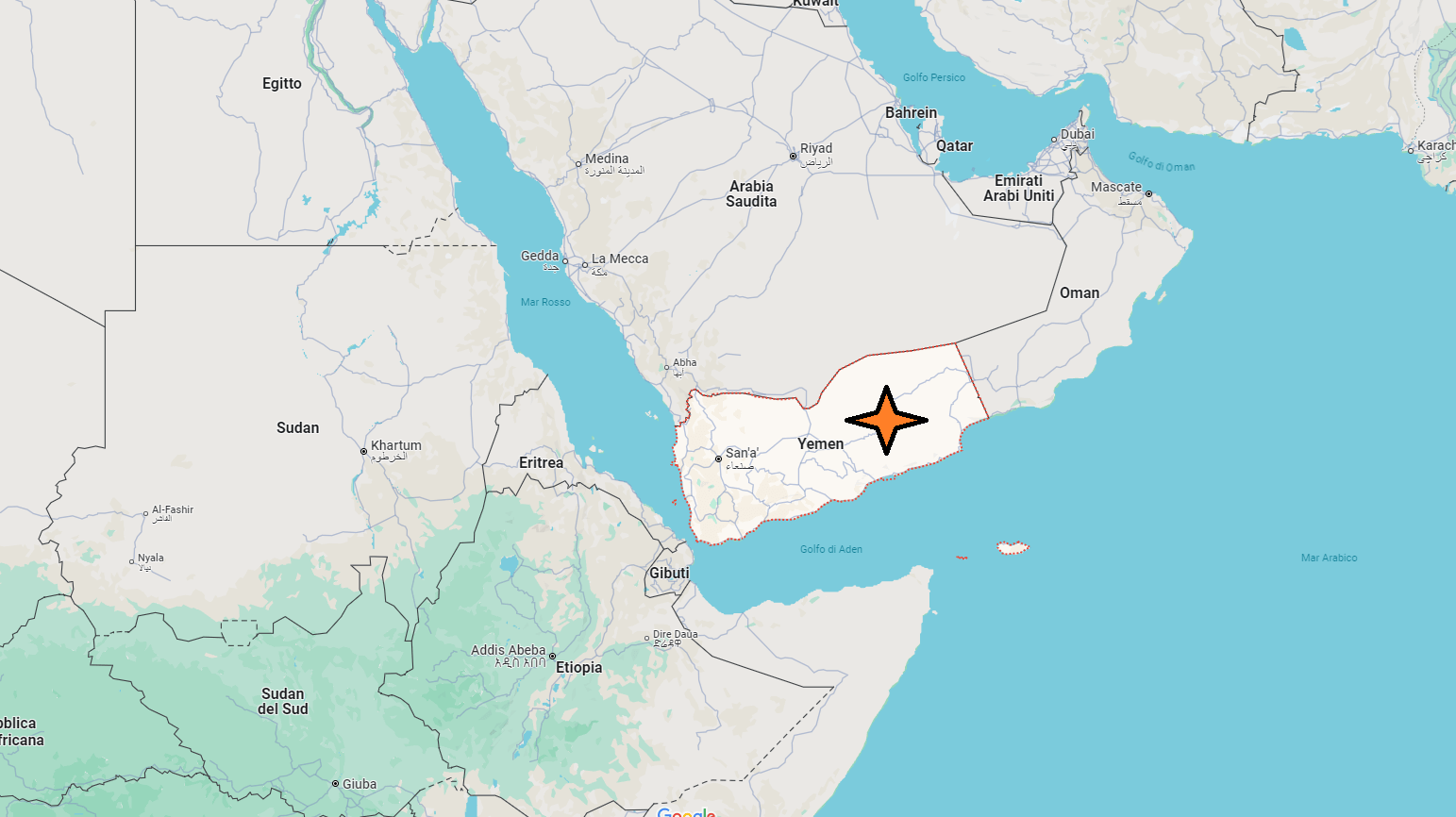 In che nazione si trova lo Yemen