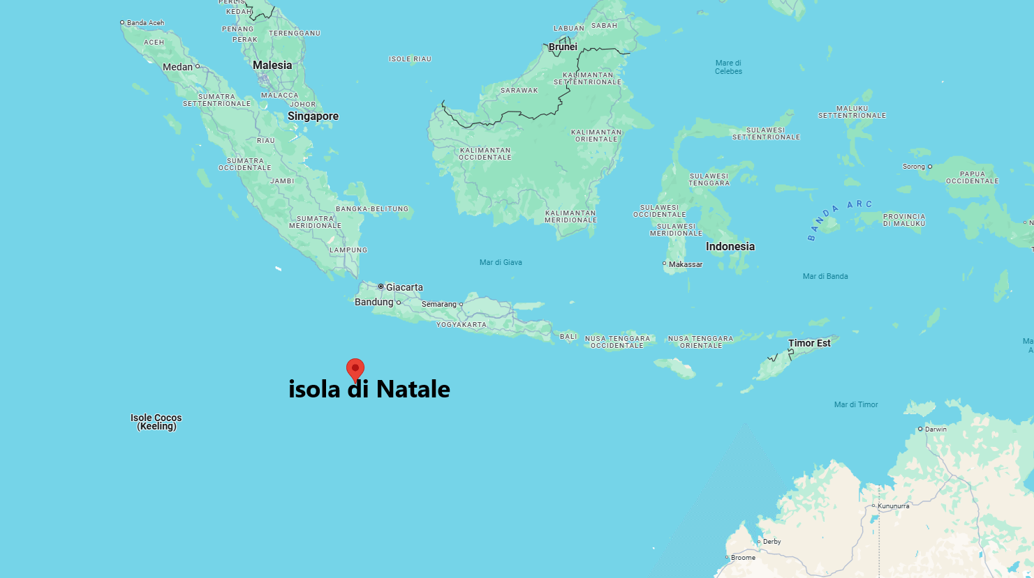 Dove si trova l'Isola di Natale