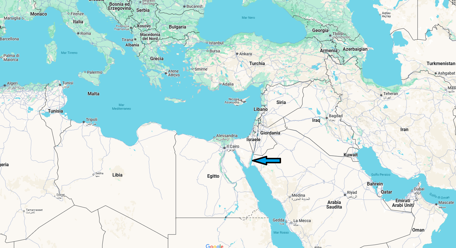 Dove si trova il Golfo di Aqaba